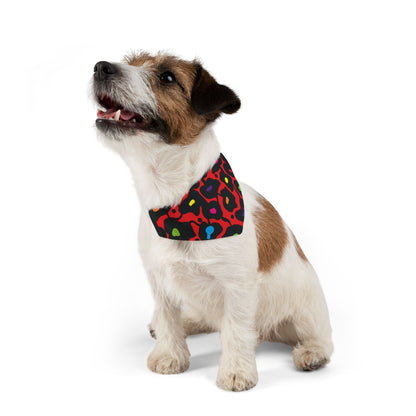 Orange Bold Botanica Pet Bandana Collar