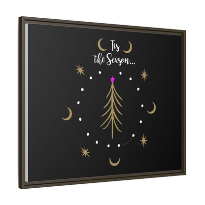 Tis the Season Gold tree Canvas