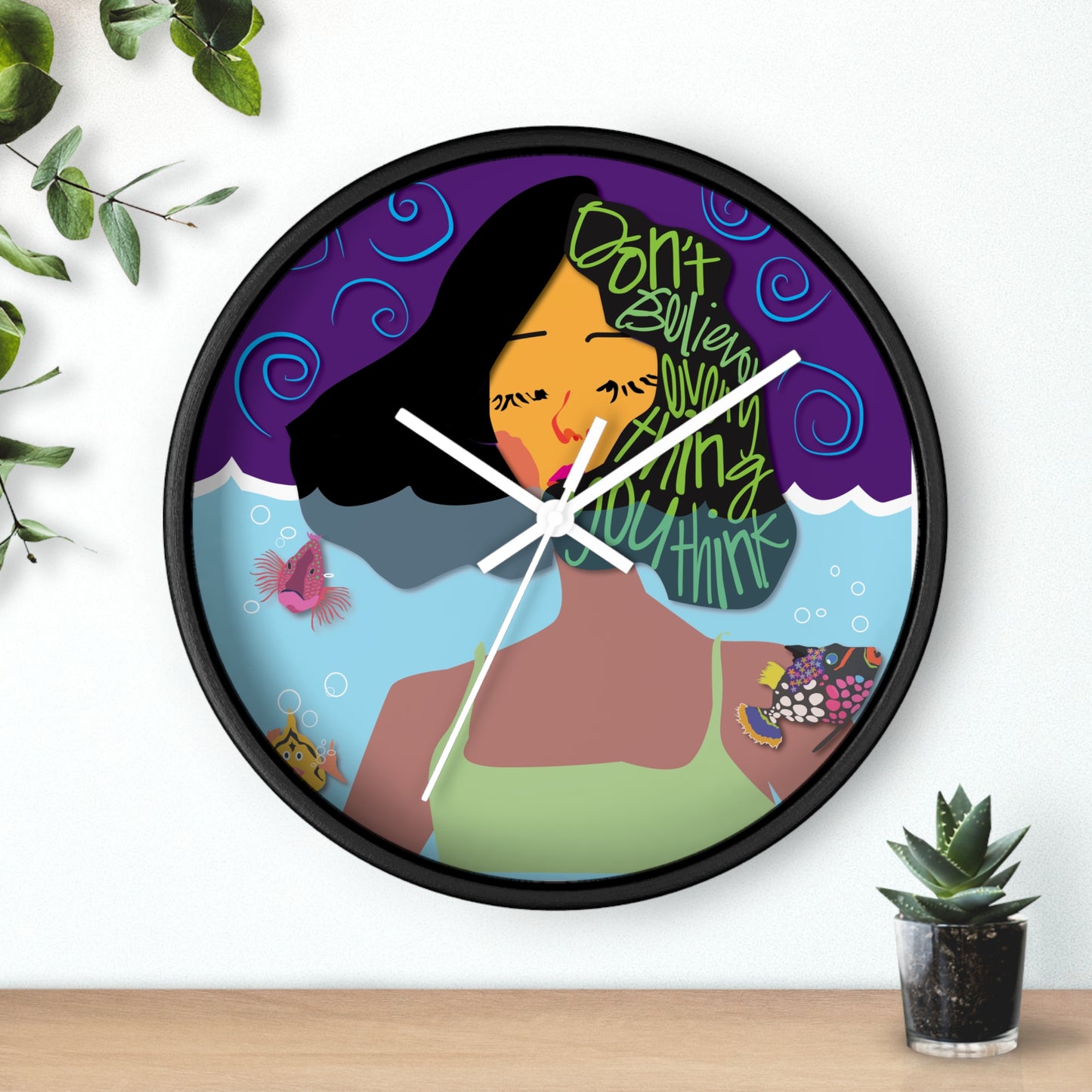 Grow Where You're Planted Wall Clock