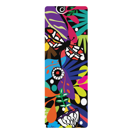 Twilight Bouquet Rubber Yoga Mat
