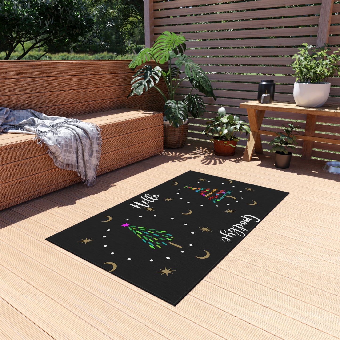 Holiday Tree Outdoor Rug