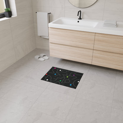 Pop Dots of Color Heavy Duty Floor Mat