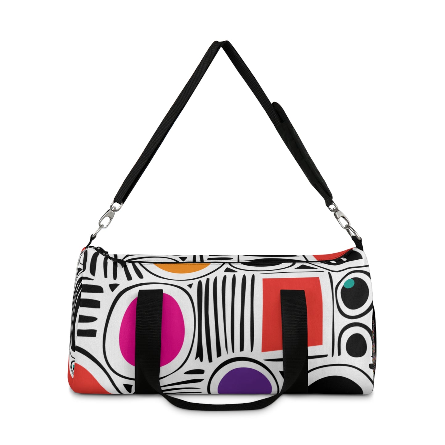 White Geosplash Duffel Bag