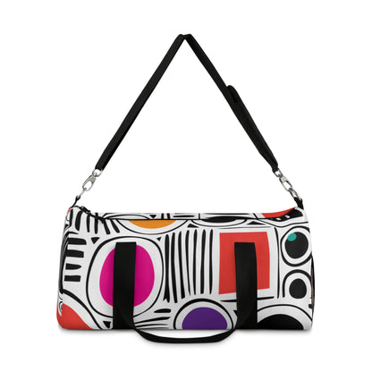 White Geosplash Duffel Bag
