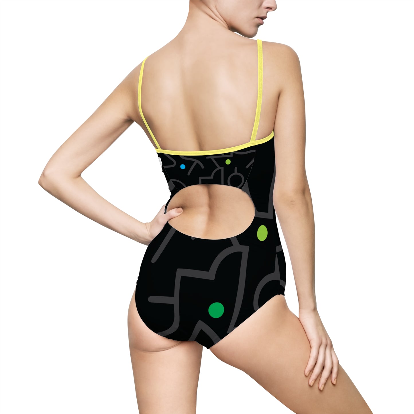 Pop Dots of Color Women's One-piece Swimsuit