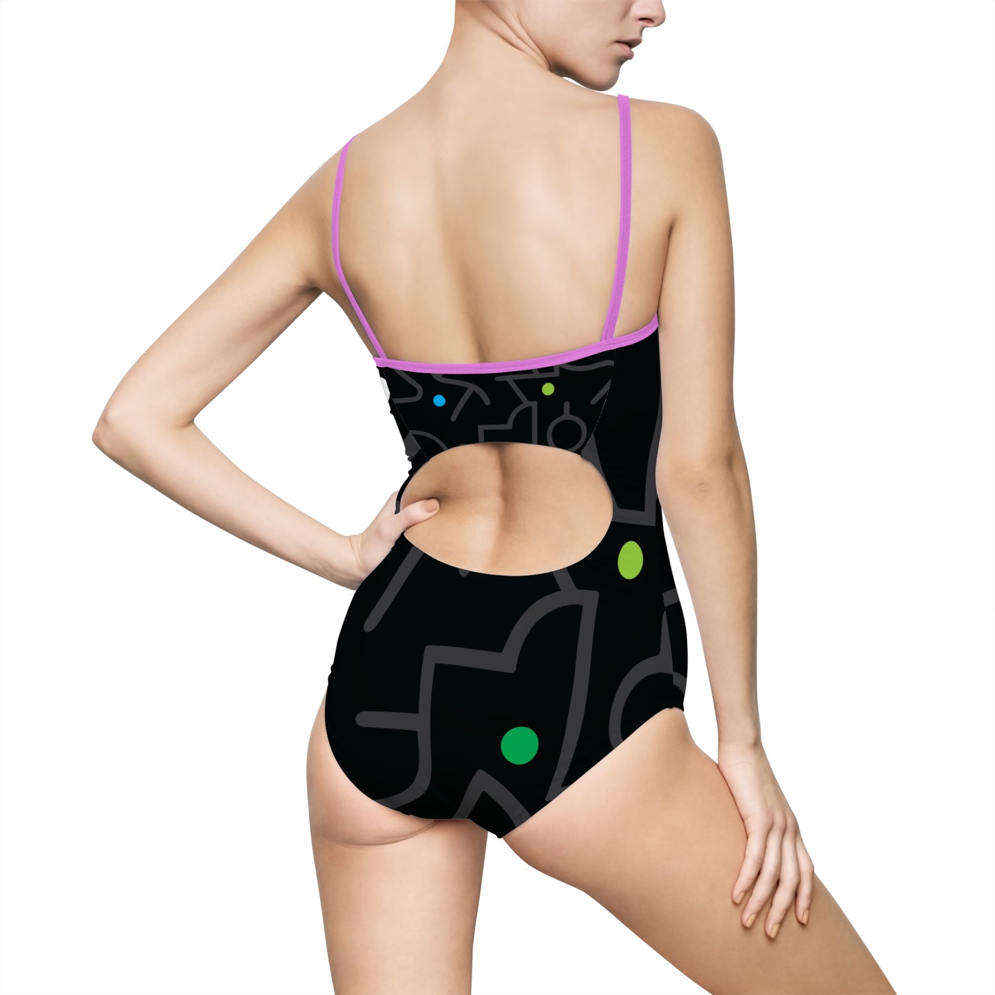 Pop Dots of Color Women's One-piece Swimsuit