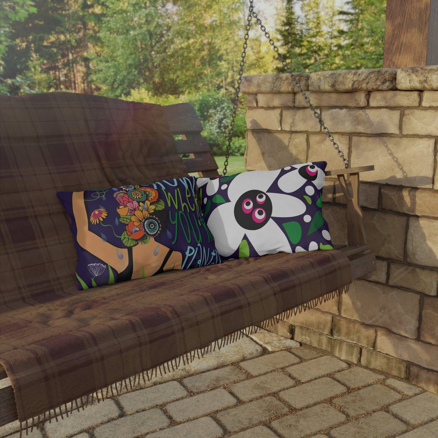 Grow Where You're Planted Outdoor Pillow