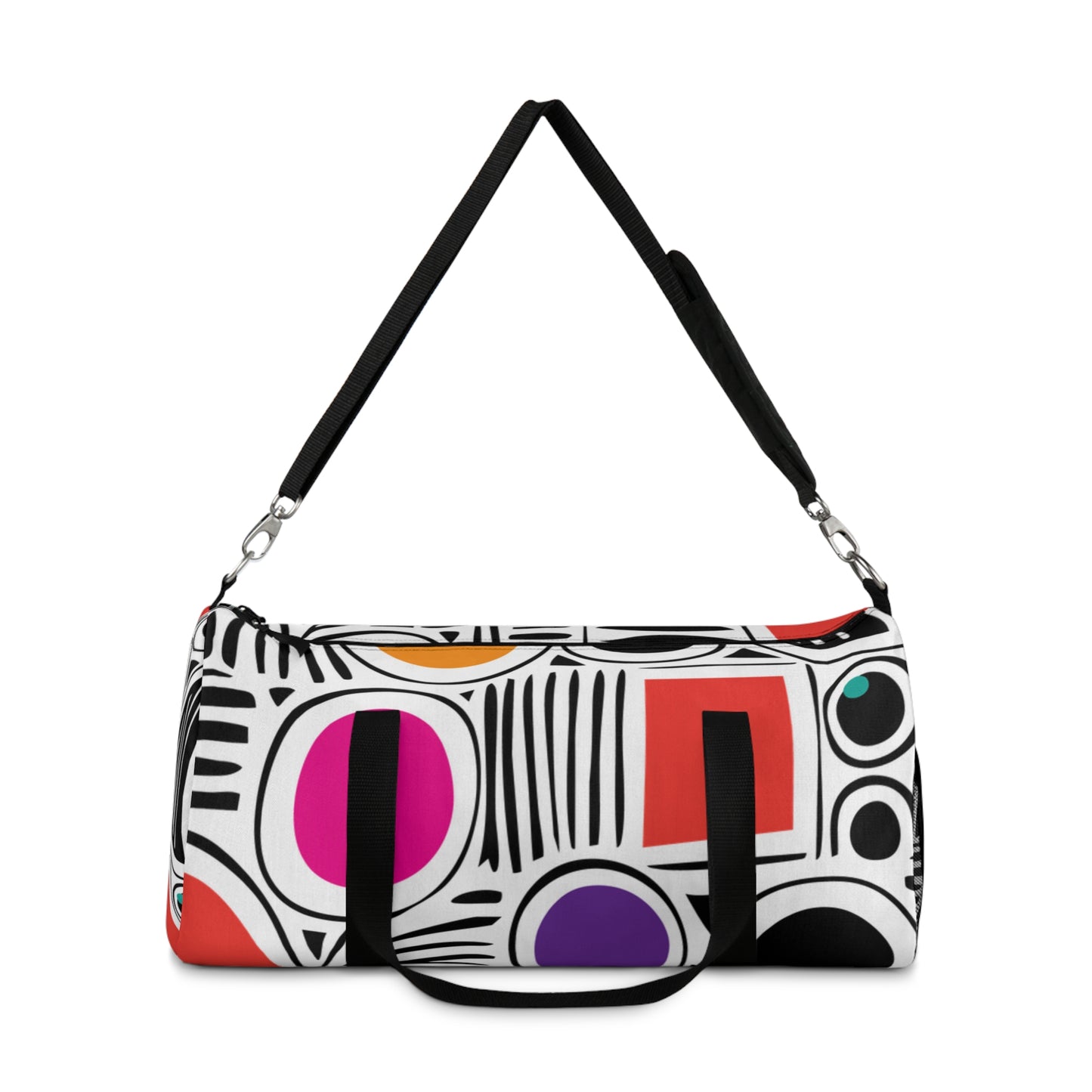 White Geosplash Duffel Bag
