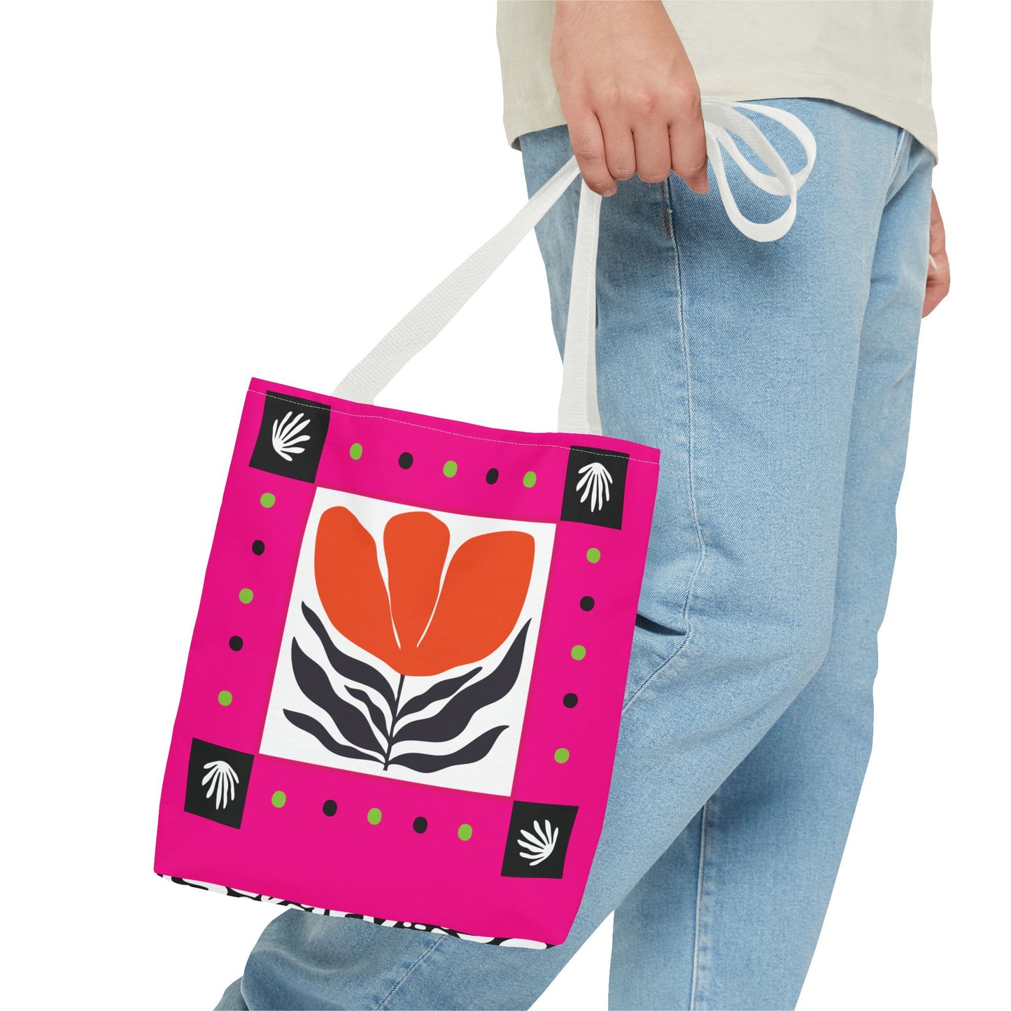 Orange Petal Pop Tote Bag