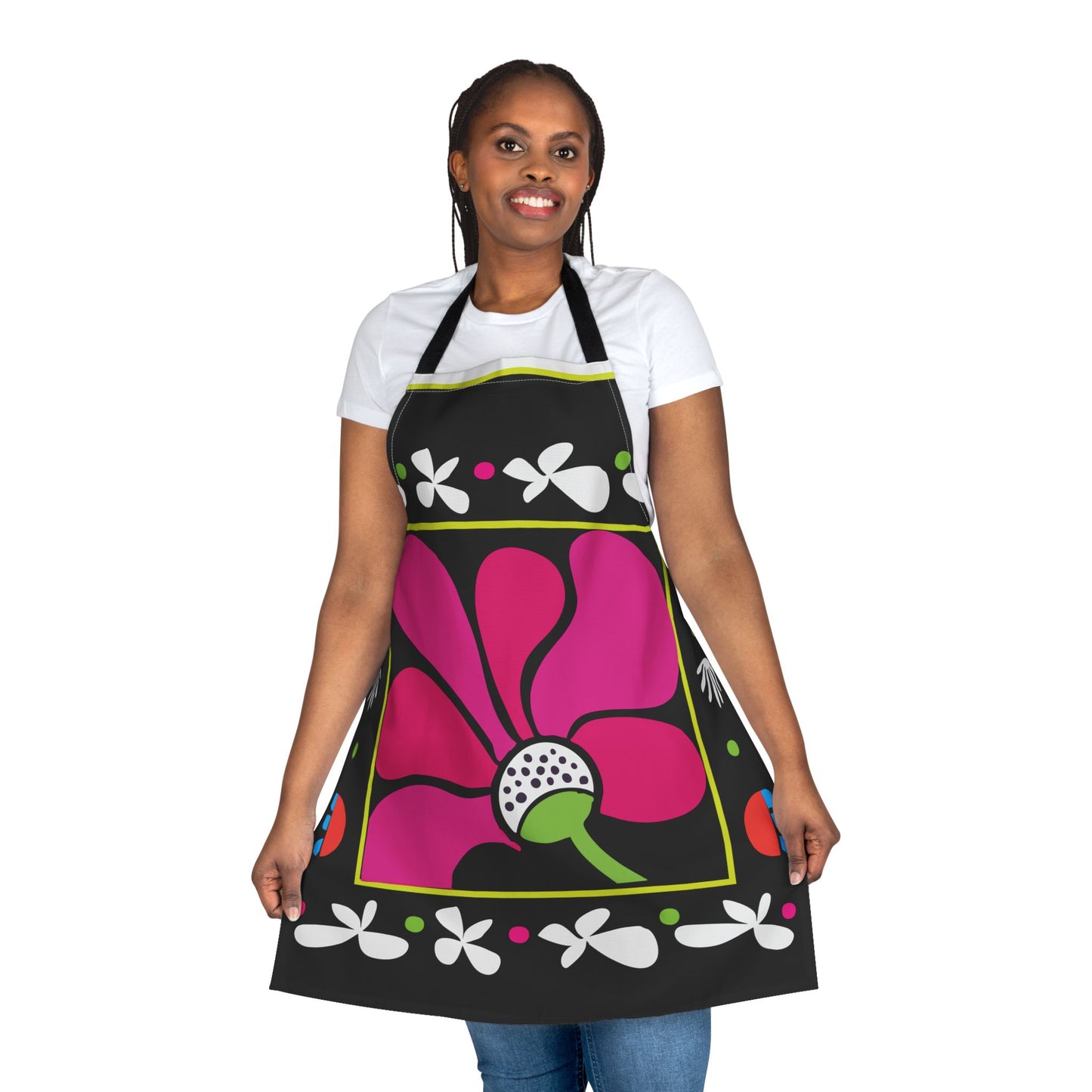 Pink Petal Pop Apron