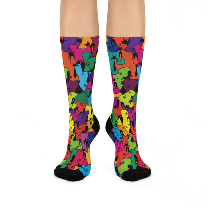 Kitty Cat Cushioned Crew Socks