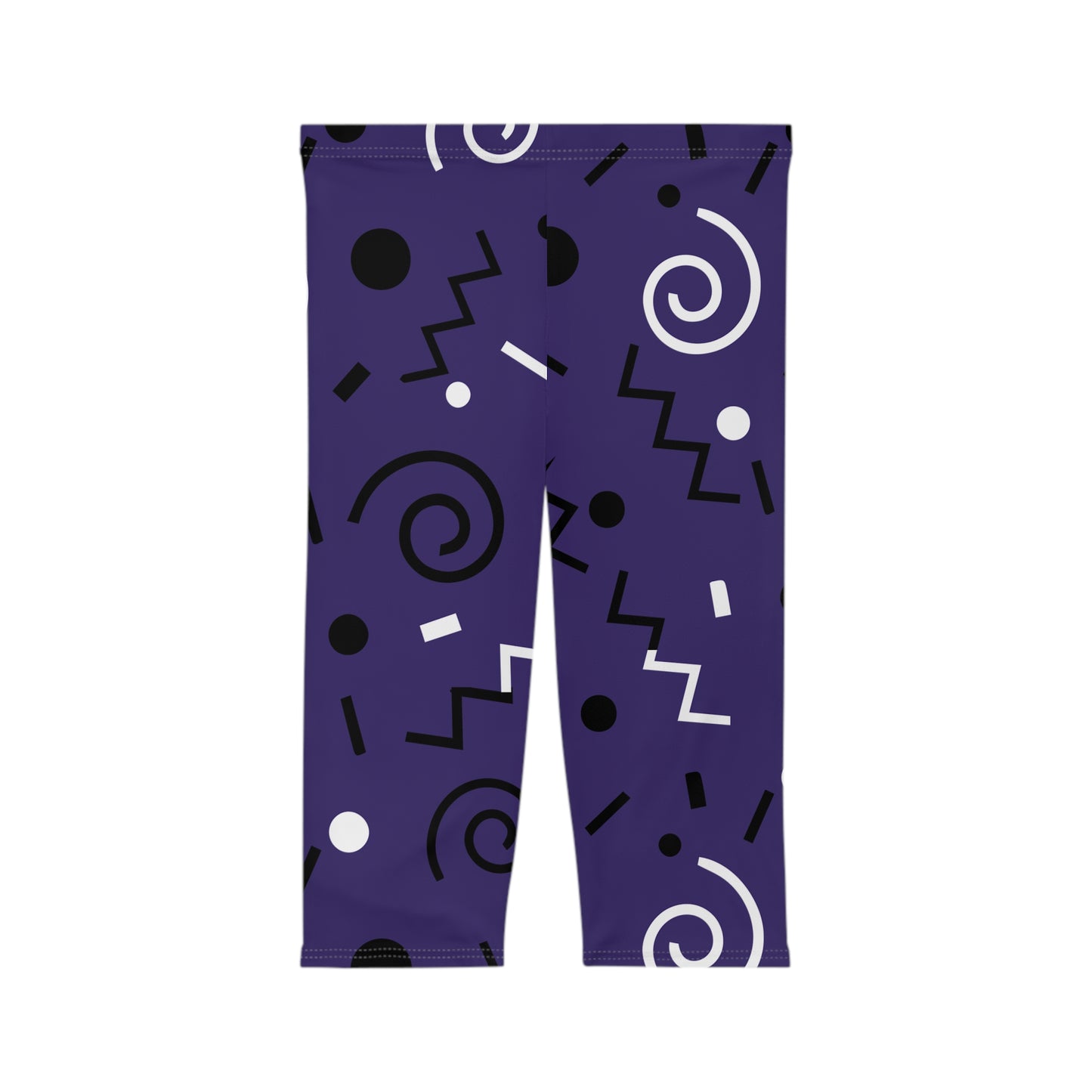 Purple Swirlverse  Women’s Capri Leggings