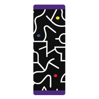 Pop Dots of Color Rubber Yoga Mat