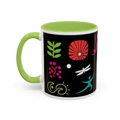 I Love Yoga Accent Coffee Mug (11, 15oz)