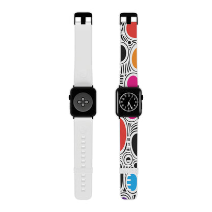 White Geosplash Watch Band for Apple Watch