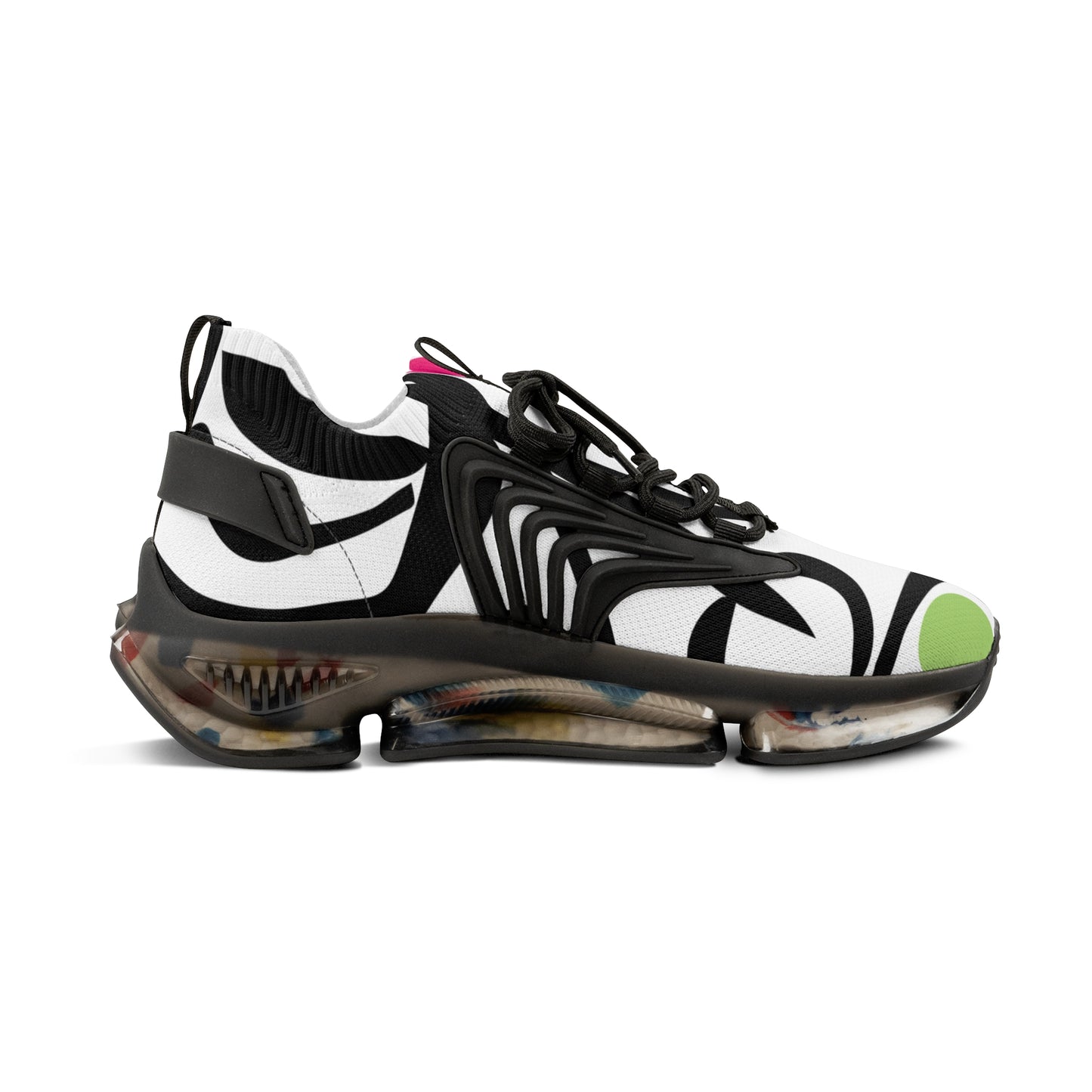 Electric Geometry Men's Mesh Sneakers