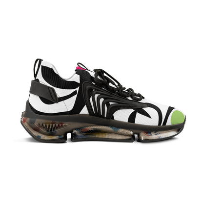Electric Geometry Men's Mesh Sneakers