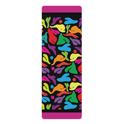 Flower party  Rubber Yoga Mat