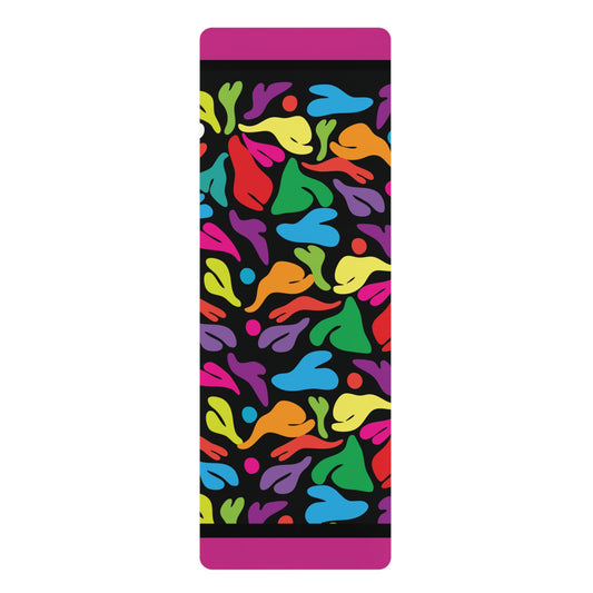 Flower party  Rubber Yoga Mat