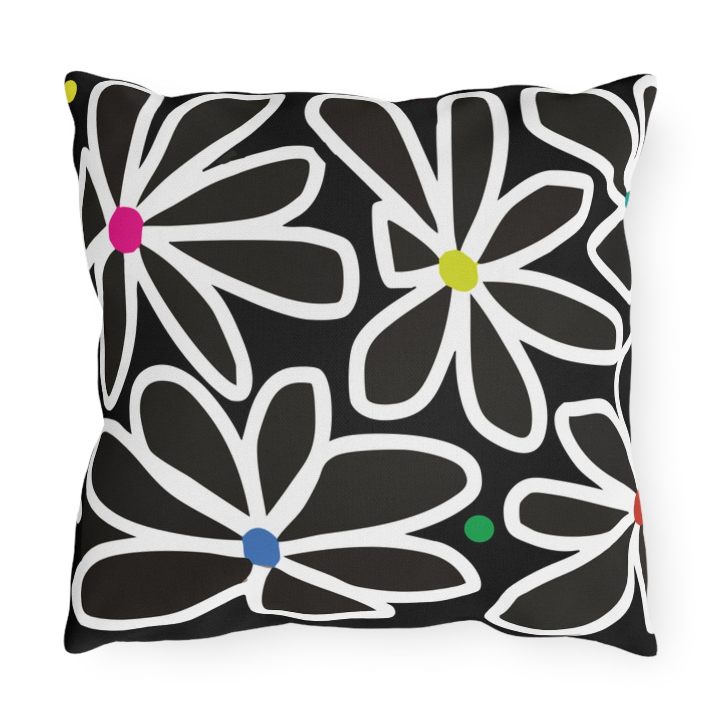 Summer Flower Love Outdoor Pillows
