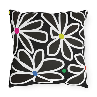 Summer Flower Love Outdoor Pillows
