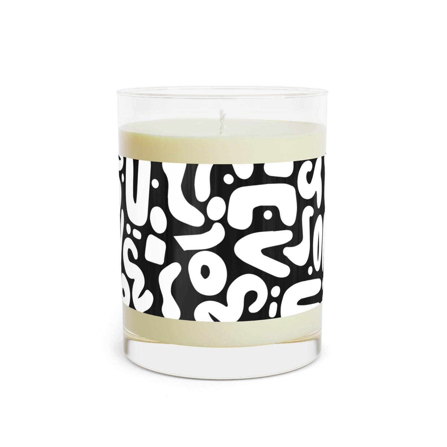 Black & White  DooDad Scented Candle (Full Glass, 11oz)
