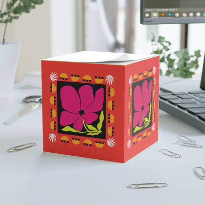 Orange Bloom Noir Note Cube
