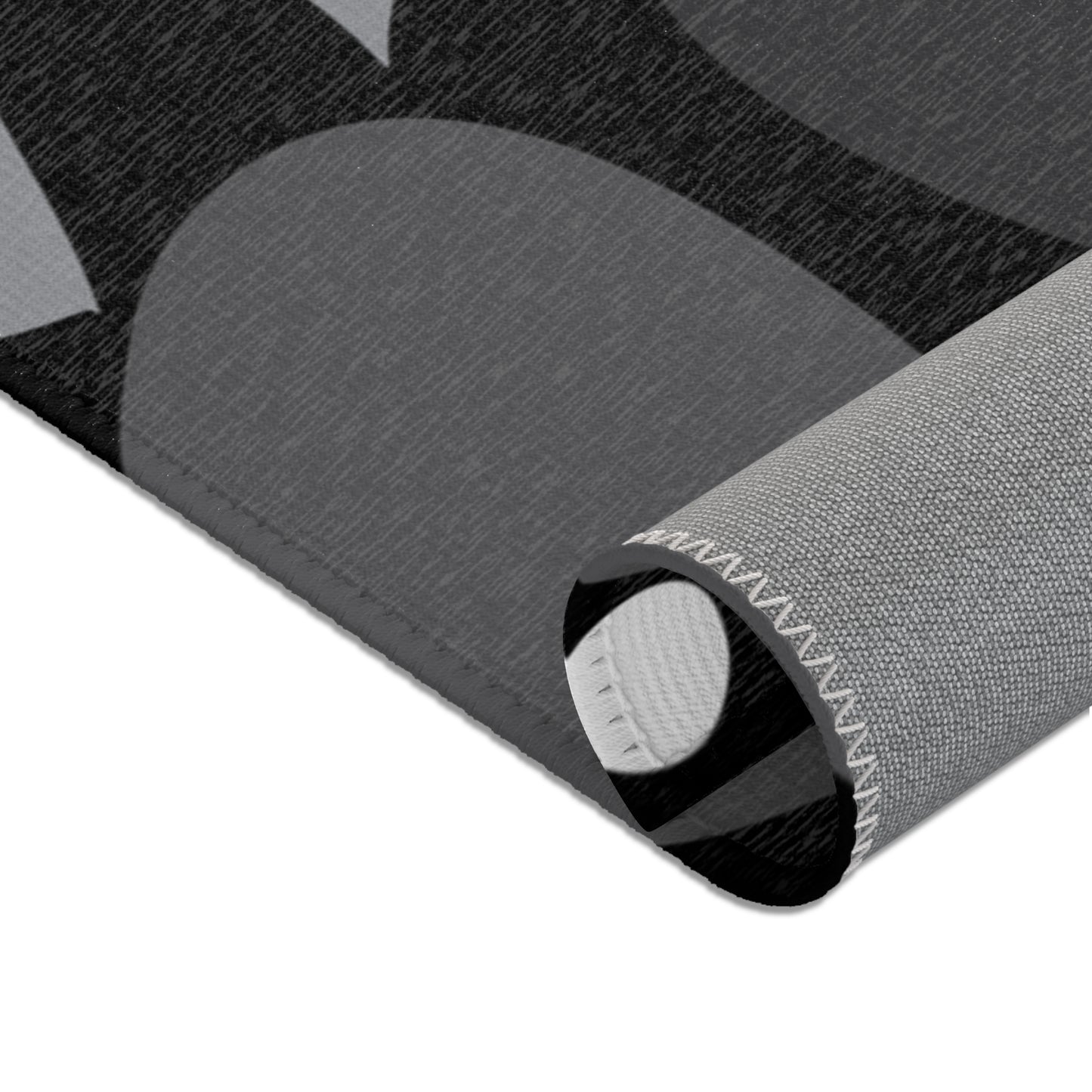 Midnight Mod Flower Area Rugs
