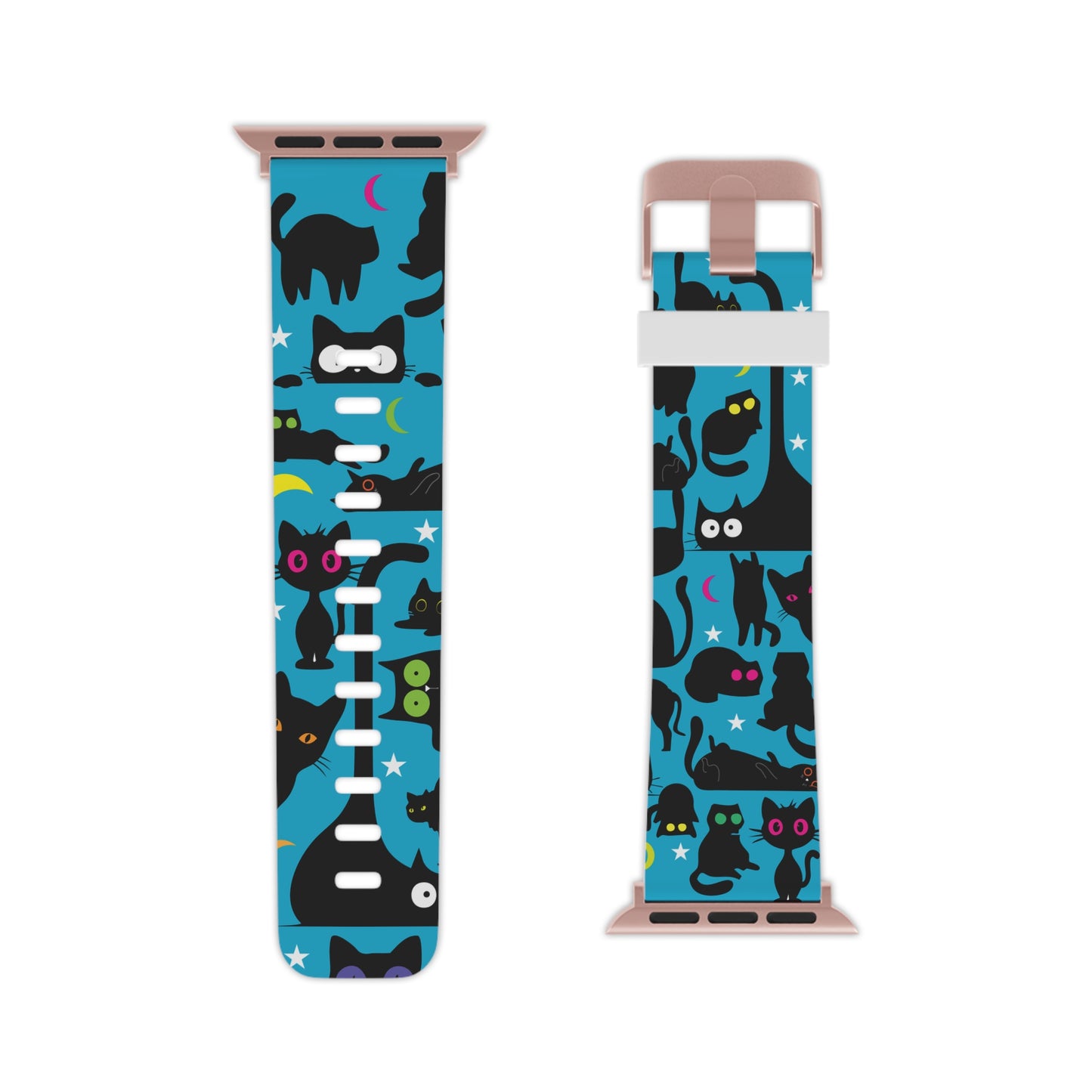 Blue Wicked Whiskers Watch Band for Apple Watch