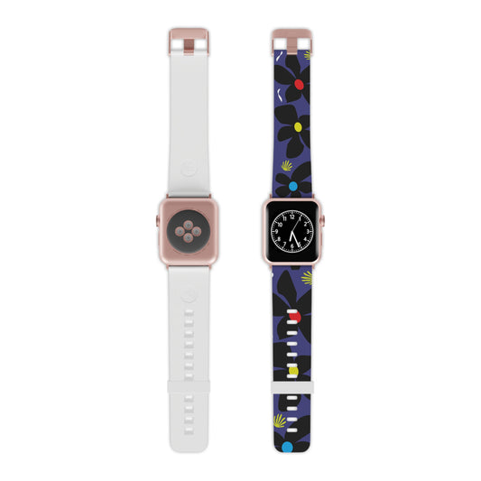 Midnight Mod Flower Watch Band for Apple Watch