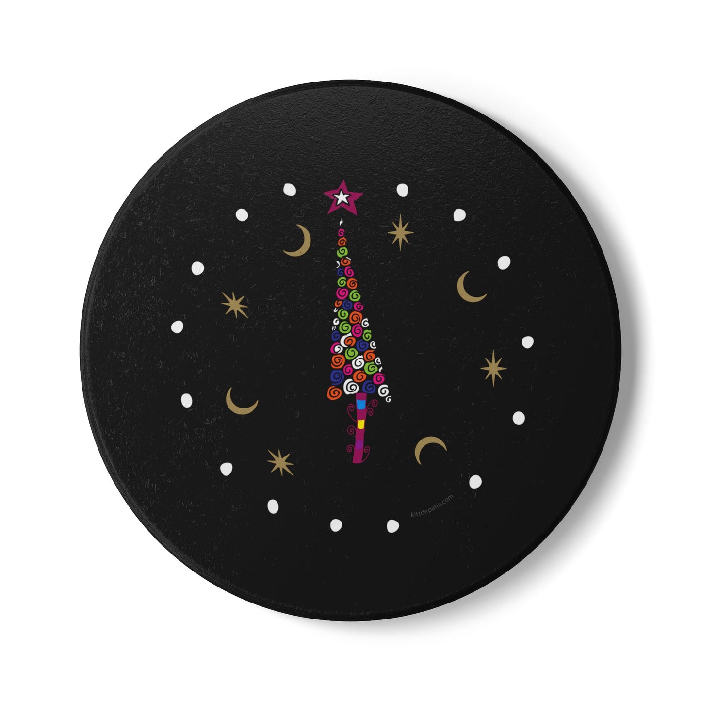 Colorful Tree Ceramic Coaster