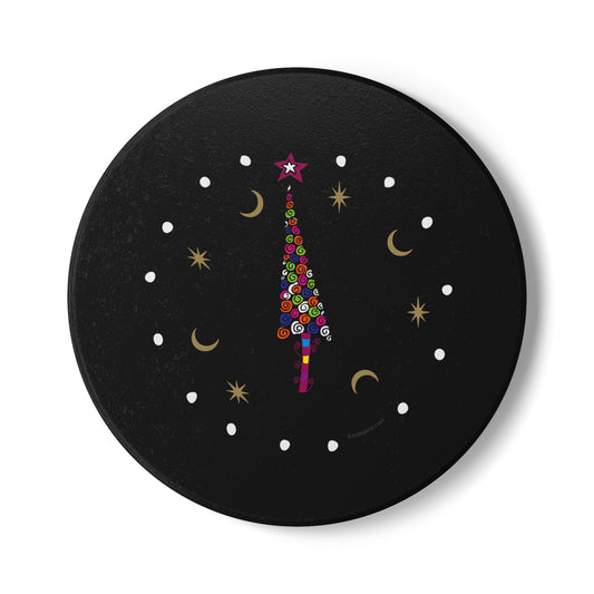 Colorful Tree Ceramic Coaster