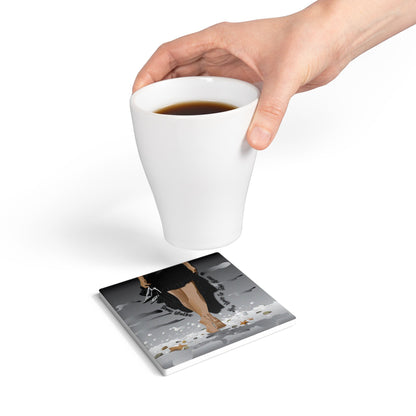 Some Walks Ceramic Coaster