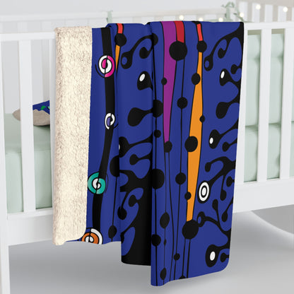 Blue Groove Sherpa Fleece Blanket