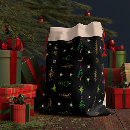 Gold and Green trees Gift Bag