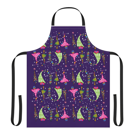 3 Trees Apron, 5-Color Straps (AOP)