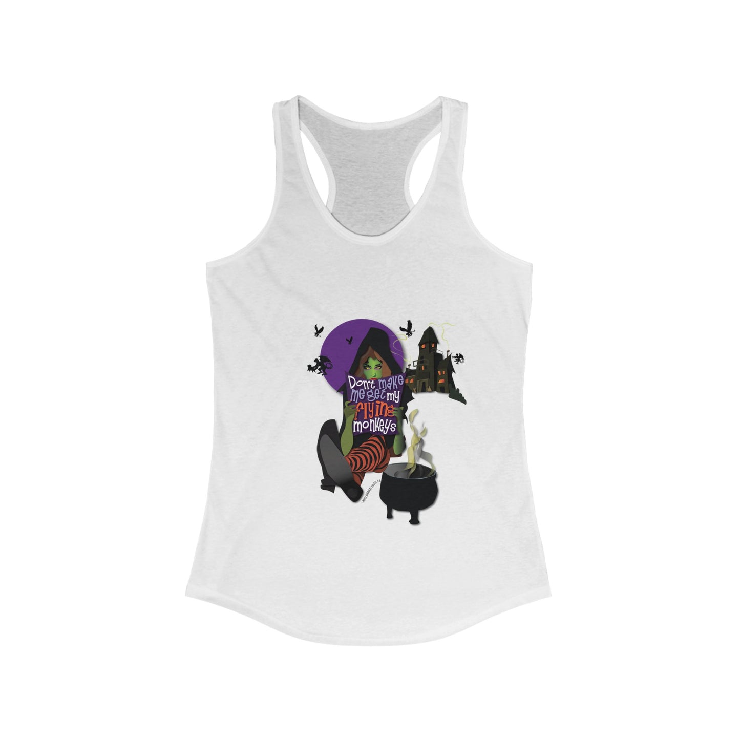 Don't Make Me Get My Monkeys Women's Racerback Tank