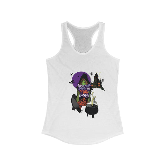 Don't Make Me Get My Monkeys Women's Racerback Tank