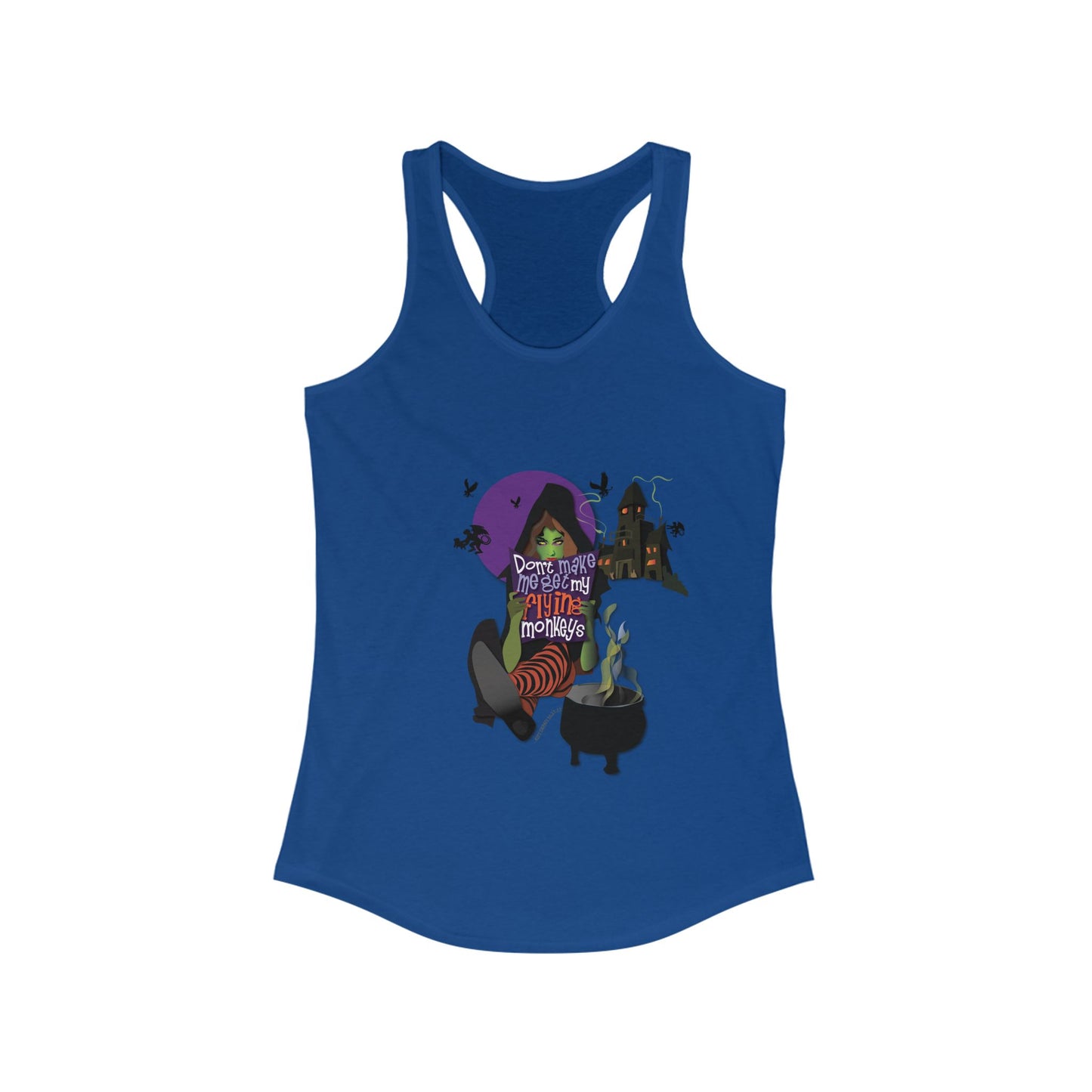 Don't Make Me Get My Monkeys Women's Racerback Tank