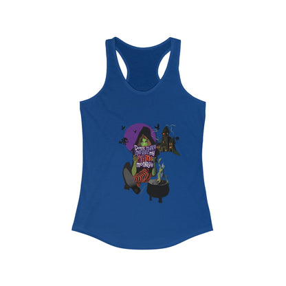 Don't Make Me Get My Monkeys Women's Racerback Tank
