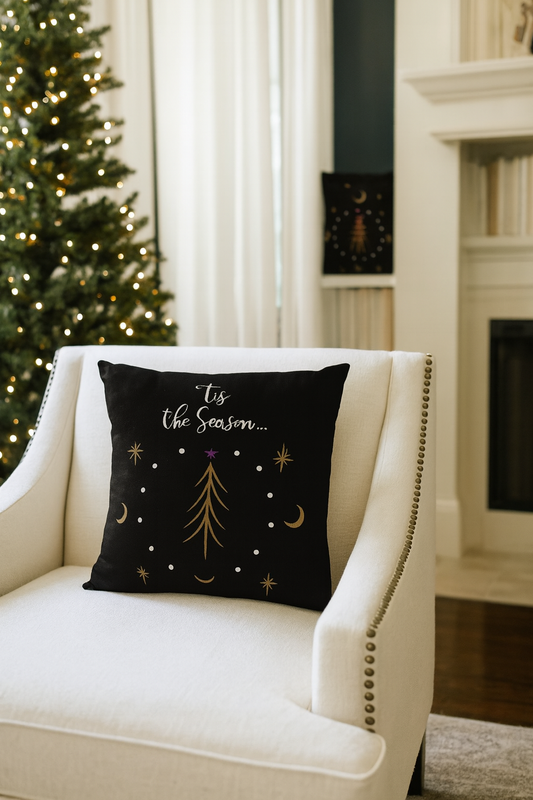 Single Tree Holiday Outdoor Pillows