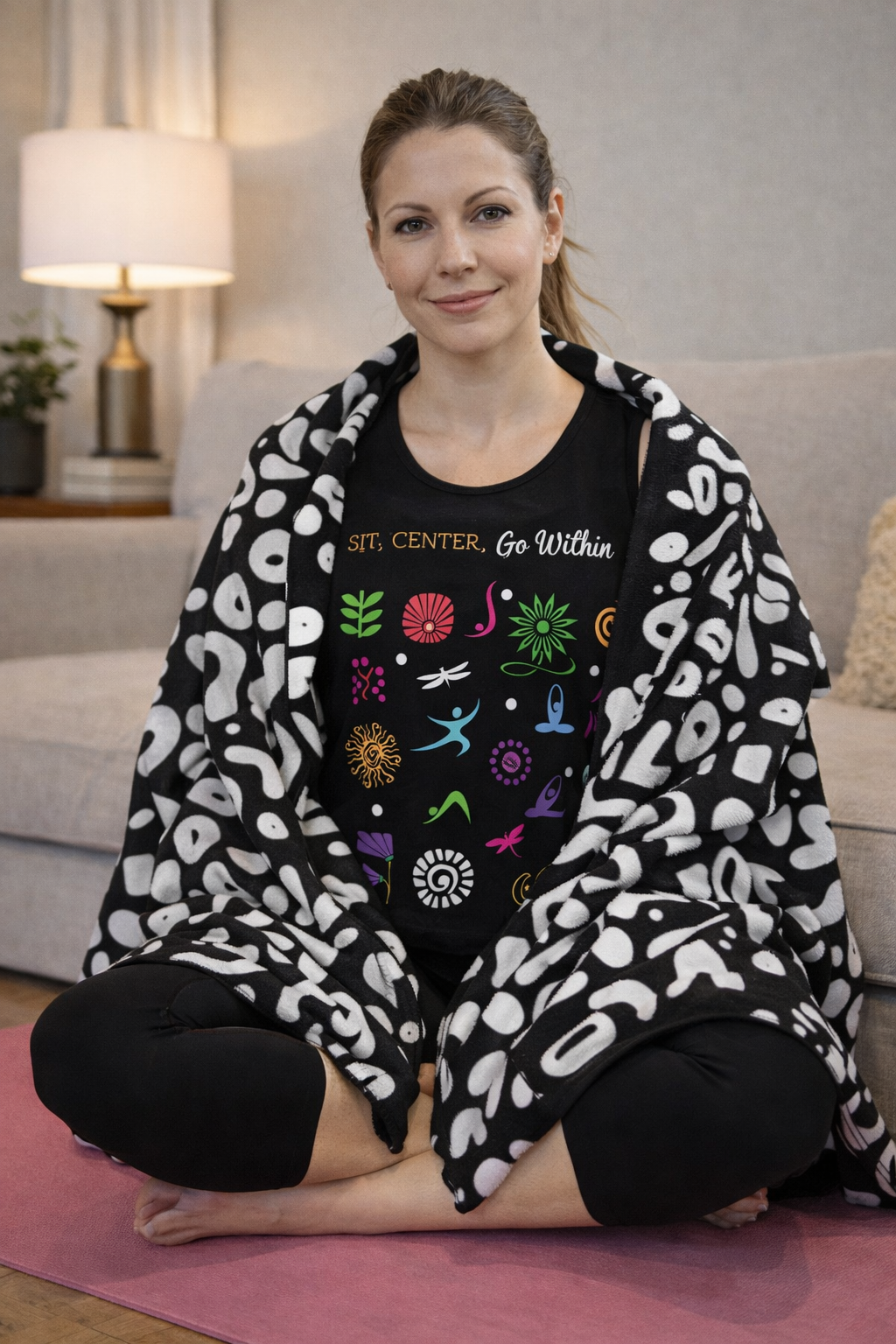 Optic Pop Sherpa Fleece Blanket