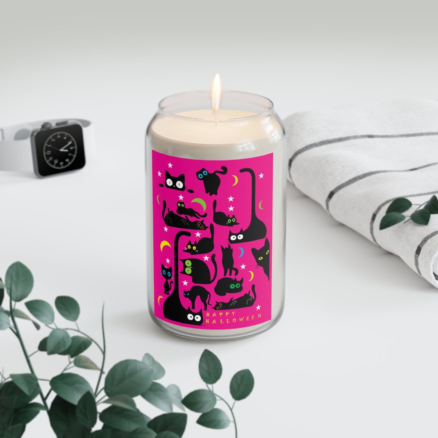 Pink Wicked Whiskers  Scented Soy Candles, 13.75oz
