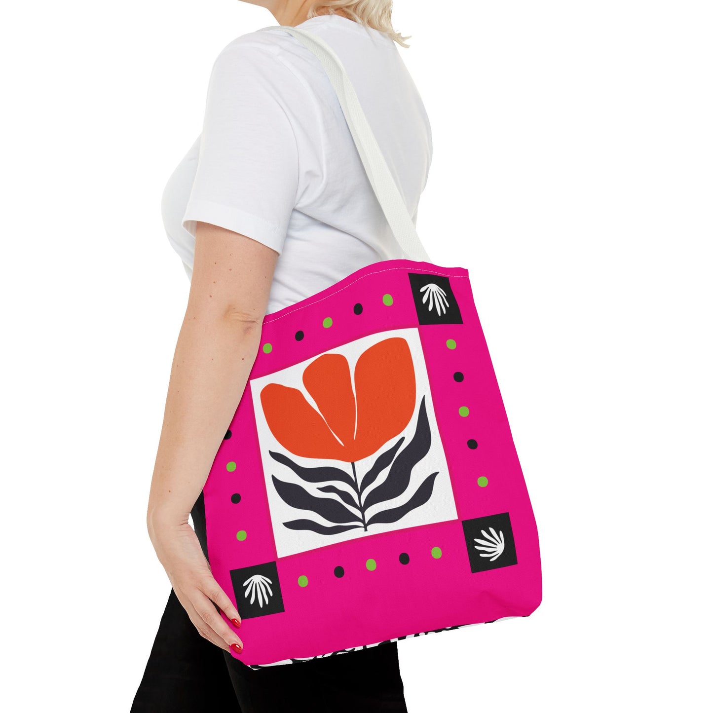 Orange Petal Pop Tote Bag