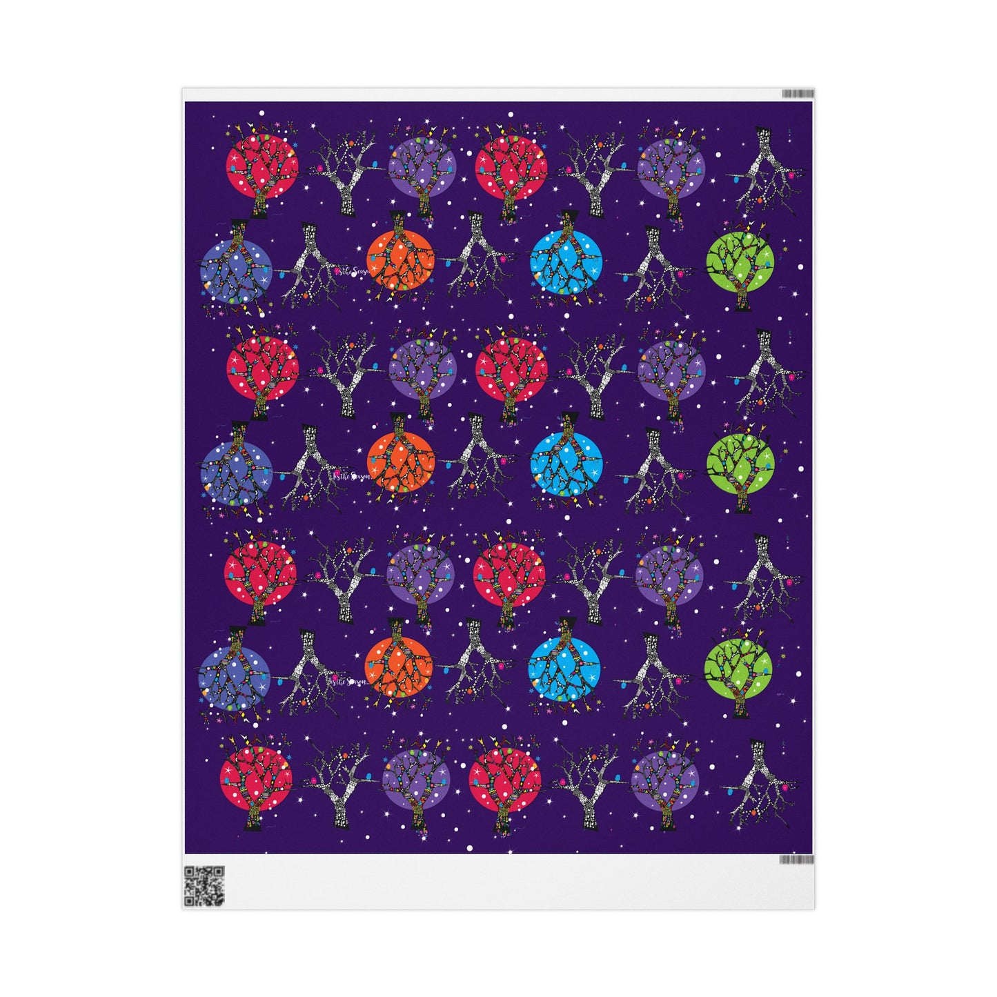 Holiday Trees Wrapping Papers
