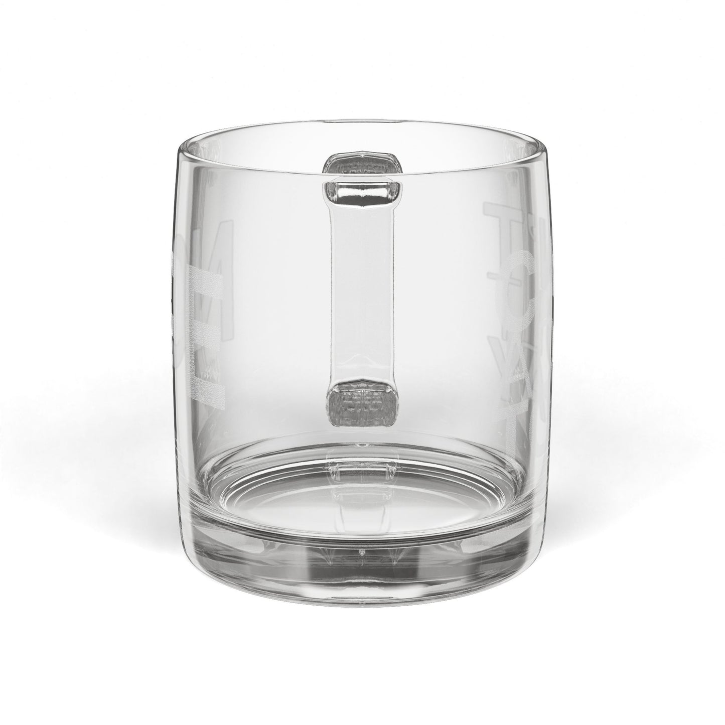 Can't Adult Today Glass Coffee Mug, 12.25oz (Engraving)