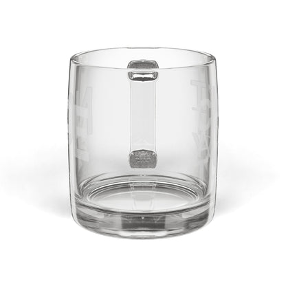 Can't Adult Today Glass Coffee Mug, 12.25oz (Engraving)