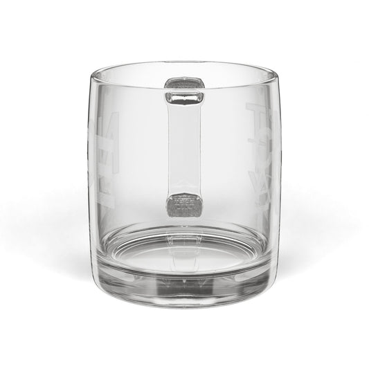Can't Adult Today Glass Coffee Mug, 12.25oz (Engraving)
