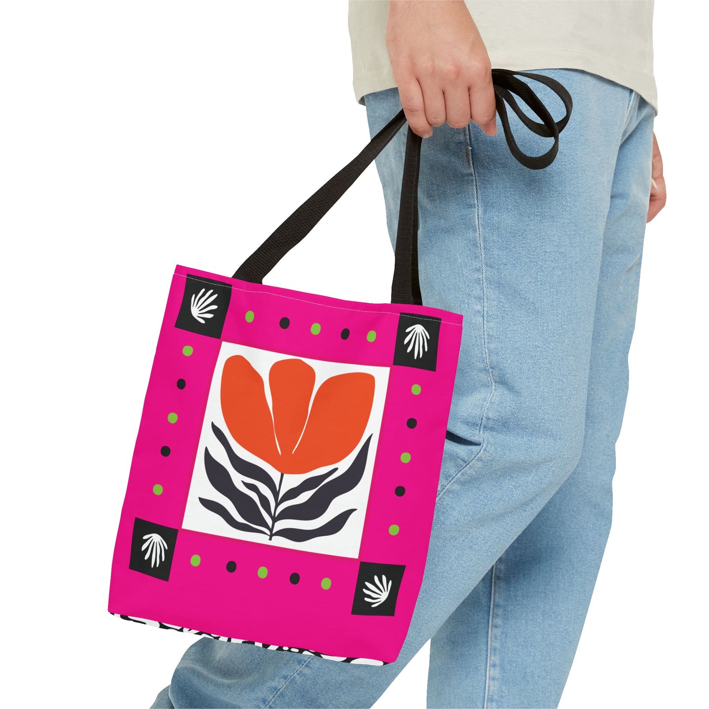 Orange Petal Pop Tote Bag