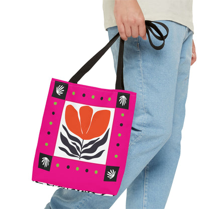 Orange Petal Pop Tote Bag